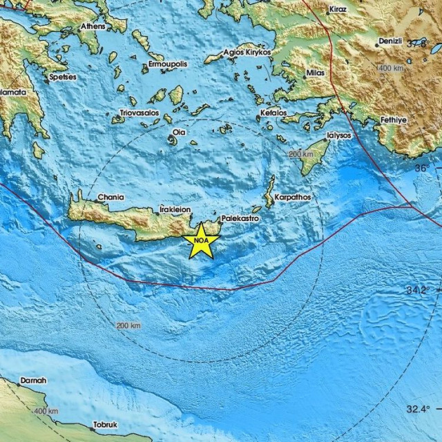 Χάρτης σεισμού
