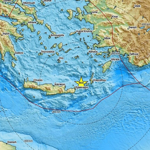 Σεισμός 3,5 Ρίχτερ Κρήτης και Κάσου