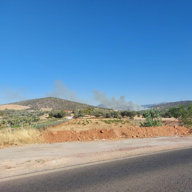 Φωτιά στα Καλύβια - Μεγάλη κινητοποίηση της Πυροσβεστικής