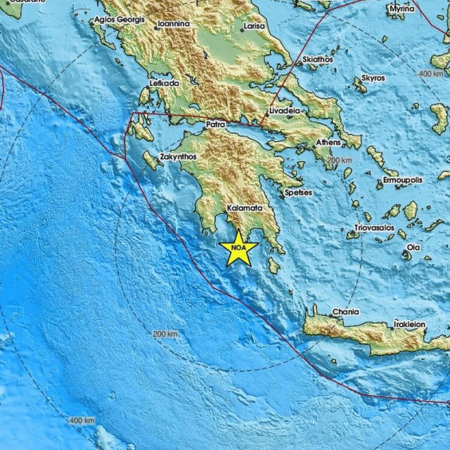 Χάρτης σεισμού