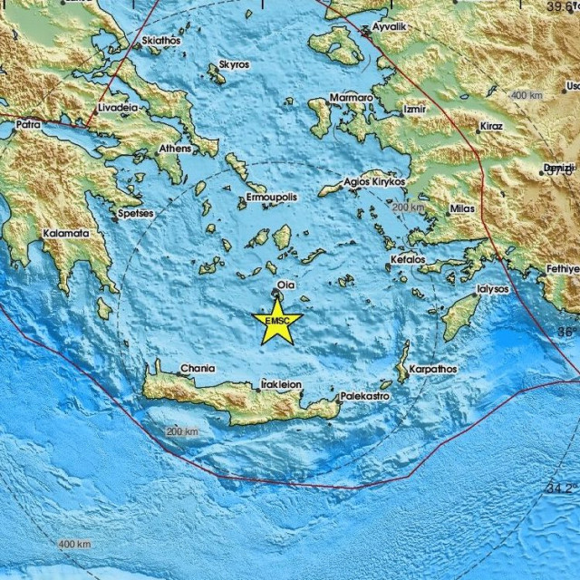 Χάρτης σεισμού