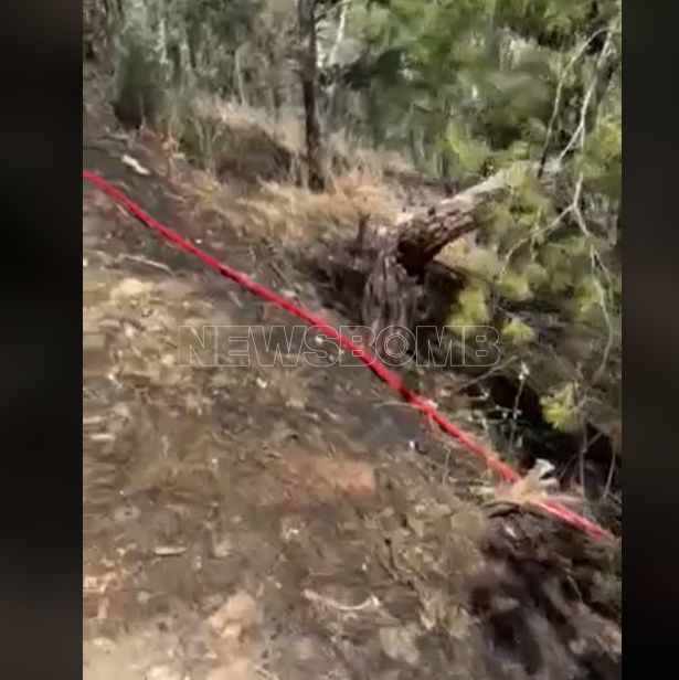 Φωτιά στον Λυκαβηττό σε ξερά χόρτα