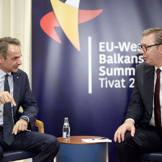 Ο Μητσοτάκης συναντήθηκε με τον Βούτσιτς: Επί τάπητος η συνεργασία Ελλάδας - Σερβίας στην ενέργεια