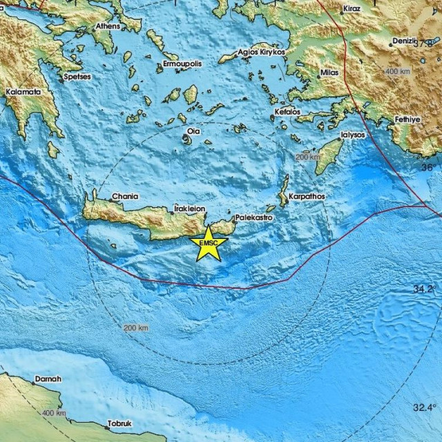 Χάρτης σεισμού