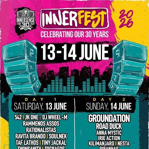 INNERFEST by Innersense Productions -12 ,13 και 14 Ιουνίου 2026 @ PLEX και @ ΠΛΥΦΑ