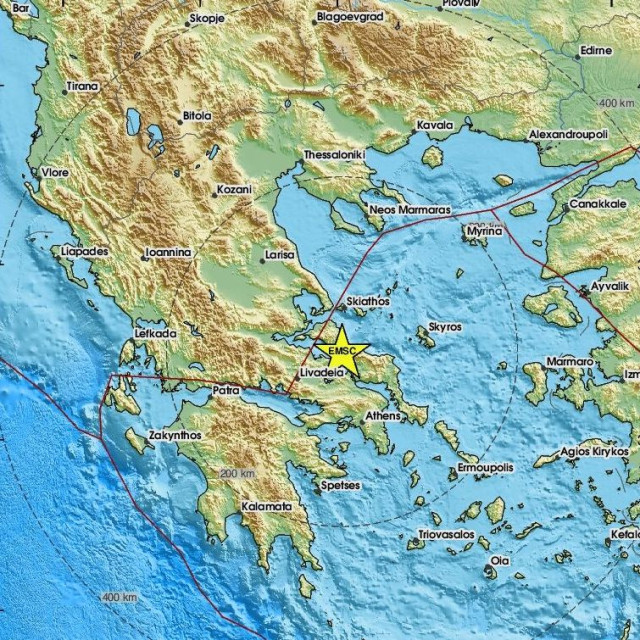 Χάρτης σεισμού