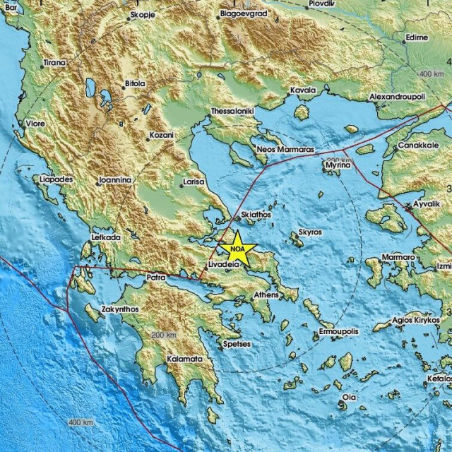 Χάρτης σεισμού