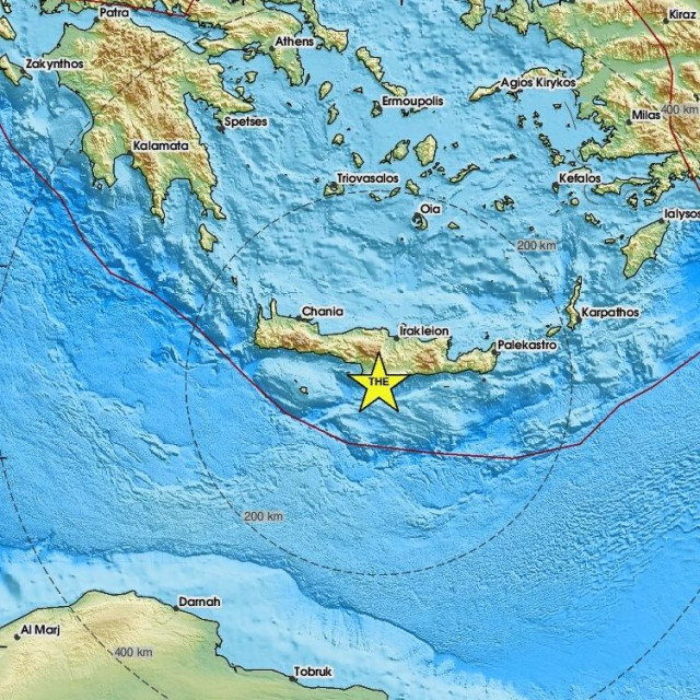 Χάρτης σεισμού
