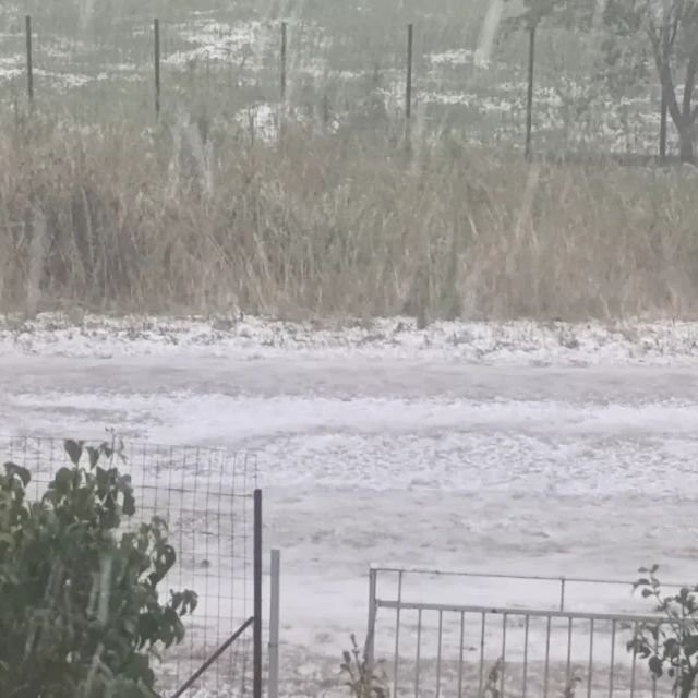 Ιωάννινα: Έντονη χαλαζόπτωση στην Πεδινή - Ζημιές σε οπωροφόρα και καλλιέργειες