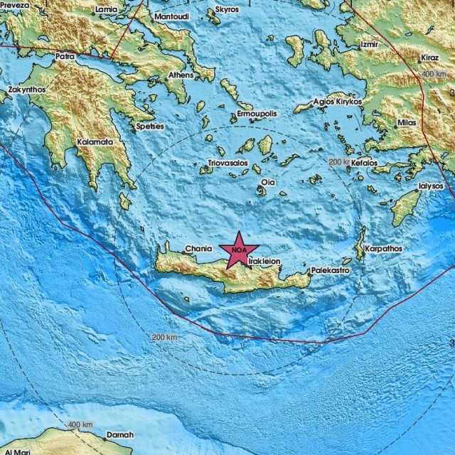 Χάρτης σεισμού