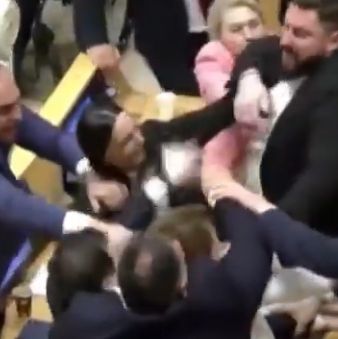 Γεωργία: Το Κοινοβούλιο μετατράπηκε σε ρινγκ – Βουλευτές αντάλλαξαν γροθιές