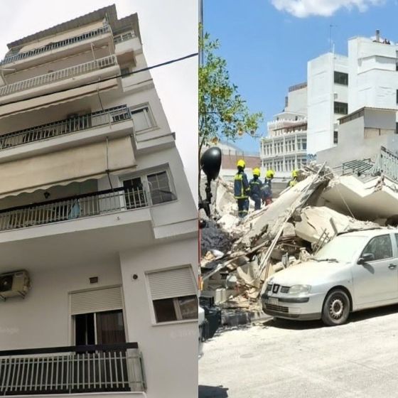 Πετράλωνα: Αυτή η πολυκατοικία κατέρρευσε στην οδό Αλκμήνης