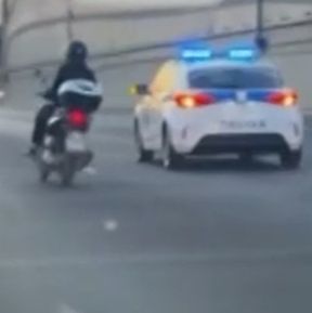Αττική οδός: Κινηματογραφική καταδίωξη κλεμμένου σκούτερ
