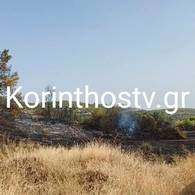 Λουτράκι: Φωτιά στην Περαχώρα της λίμνης Βουλιαγμένης