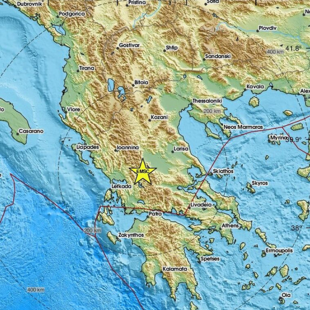 Σεισμός 3,4 Ρίχτερ σε περιοχή της Ευρυτανίας