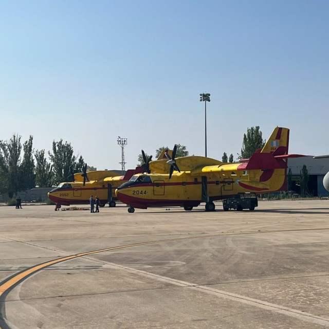 Τα ελληνικά Canadair στις mega φωτιές στην Ισπανία - Βίντεο