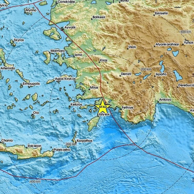 Σεισμός 3,8 Ρίχτερ κοντά στη Ρόδο