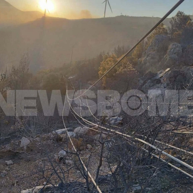 Αυτό είναι το σημείο από όπου ξεκίνησε η φωτιά στην Αττικοβοιωτία - Εικόνα και Βίντεο του Newsbomb