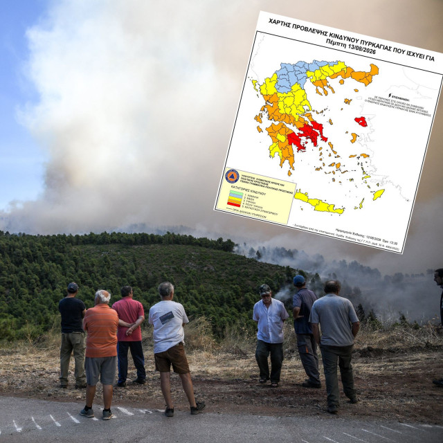 Φωτιά: Σε κατάσταση συναγερμού! Ο χάρτης πρόβλεψης κινδύνου πυρκαγιάς για την Πέμπτη 13 Αυγούστου