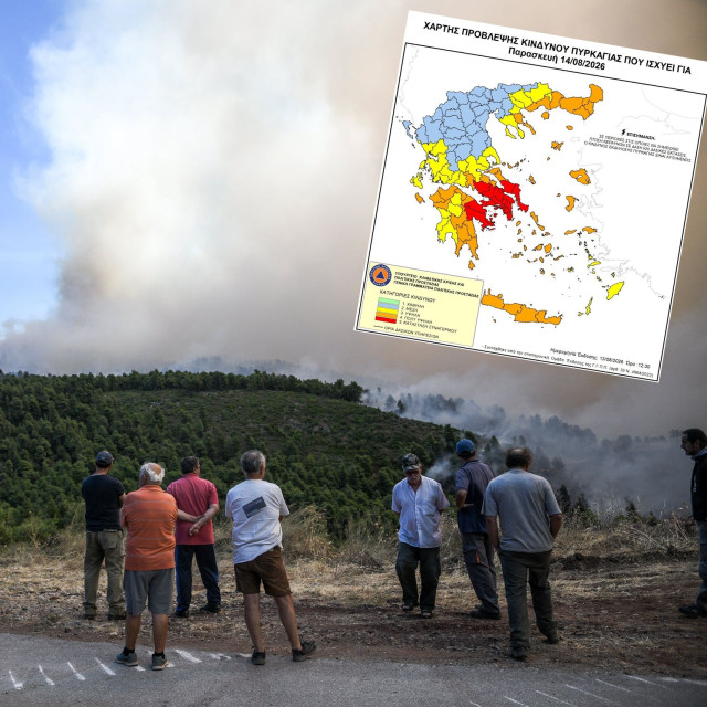 Φωτιά: Σε κατάσταση συναγερμού! Ο χάρτης πρόβλεψης κινδύνου πυρκαγιάς για την Παρασκευή 14 Αυγούστου