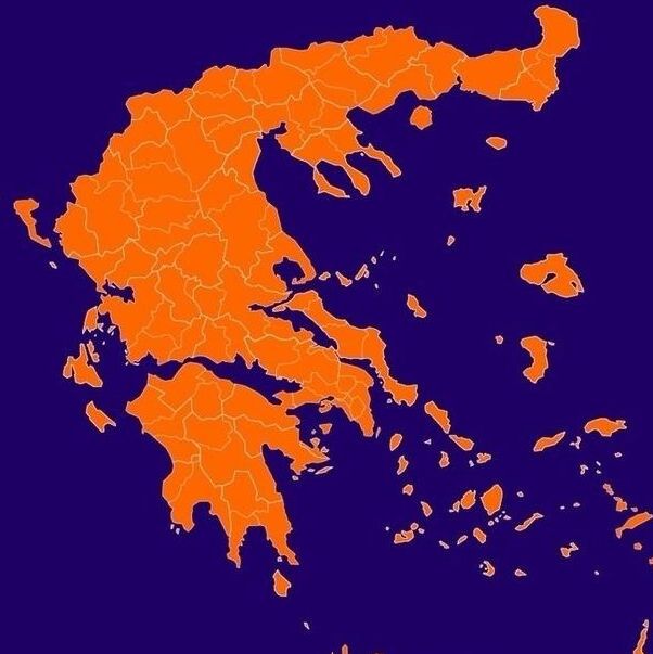 Φωτιά: Κίτρινη προειδοποίηση για 11 περιοχές της χώρας - Ο Χάρτης Πρόβλεψης Κινδύνου Πυρκαγιάς