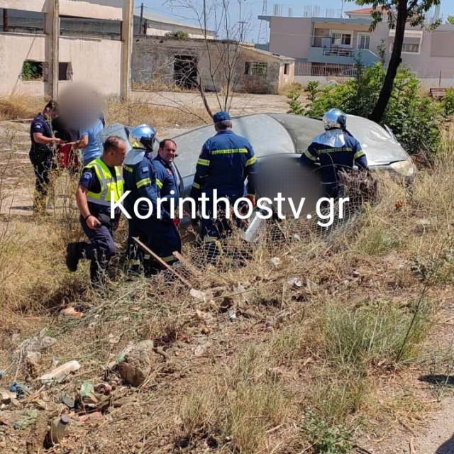 Κόρινθος: Τέσσερις τραυματίες μετά από ανατροπή ΙΧ - Δείτε βίντεο