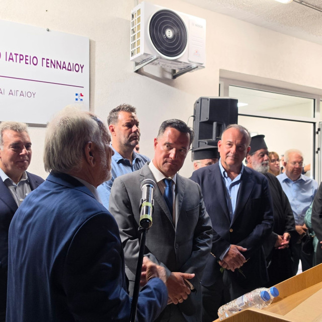 Ρόδος: Ο Άδωνις Γεωργιάδης εγκαινίασε το Πολυδύναμο Ιατρείο Γενναδίου