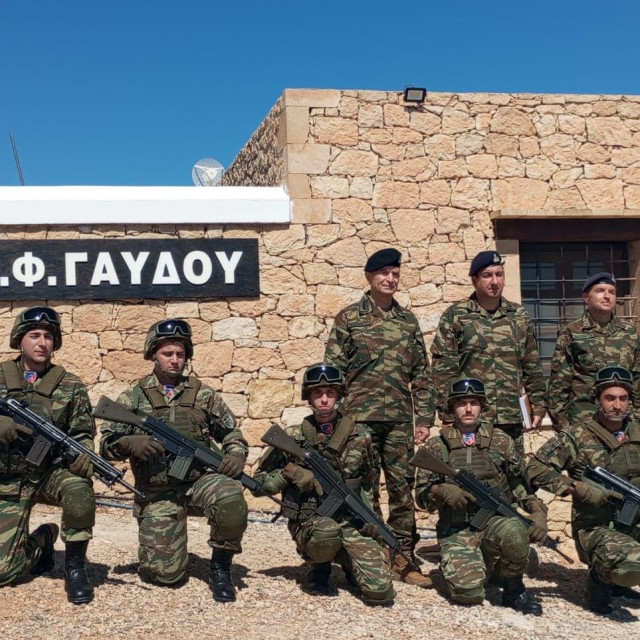 Στο φυλάκιο της Γαύδου ο Αρχηγός ΓΕΣ, Αντιστράτηγος Κωστίδης