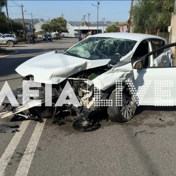 Πύργος: Σοβαρό τροχαίο με τρεις τραυματίες στη διασταύρωση Λαστείκων – Σκουροχωρίου