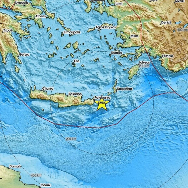 Σεισμός 3,4 Ρίχτερ ανατολίκά του Λασιθίου