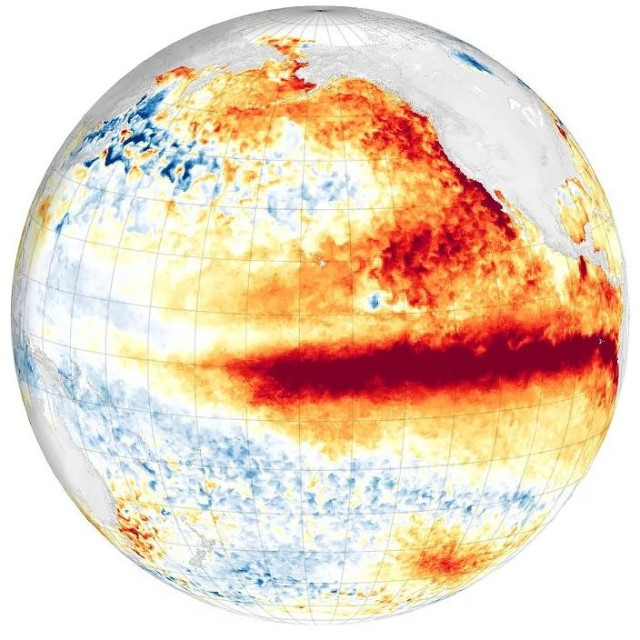 El Niño: Έως και 4,6°C ανέβηκε η θερμοκρασία στον Ειρηνικό - Παρόμοια κορύφωση τον Νοέμβριο του 2015