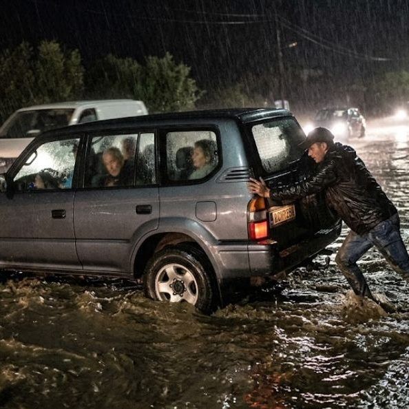 Λασίθι: Νεαρός μπήκε στα λασπόνερα για να βοηθήσει εγκλωβισμένους οδηγούς
