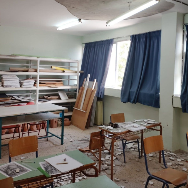 Θεσσαλονίκη: Κλειστό το Γυμνάσιο Βασιλικών μετά την πτώση σοβά που τραυμάτισε 14χρονο μαθητή