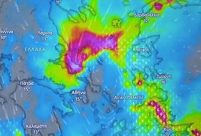 Καιρός: Ισχυρή προειδοποίηση Καλλιάνου για επικίνδυνα φαινόμενα το επόμενο 48ωρο - Στο «κόκκινο» 5 περιοχές