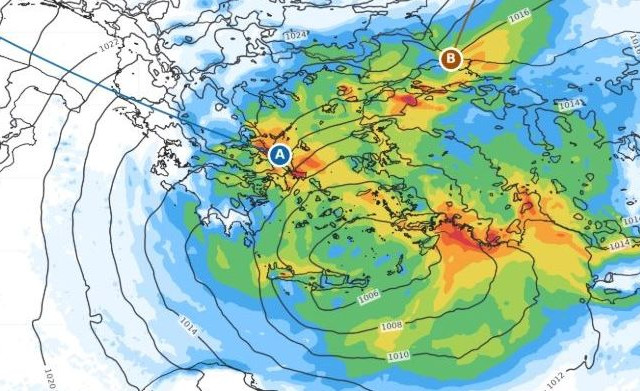 Καιρός - Κολυδάς: «Βαρύ» το επόμενο 24ωρο – Πολύ νερό στην Εύβοια, θυελλώδεις άνεμοι στο Αιγαίο - Πότε έρχεται νέα επιδείνωση
