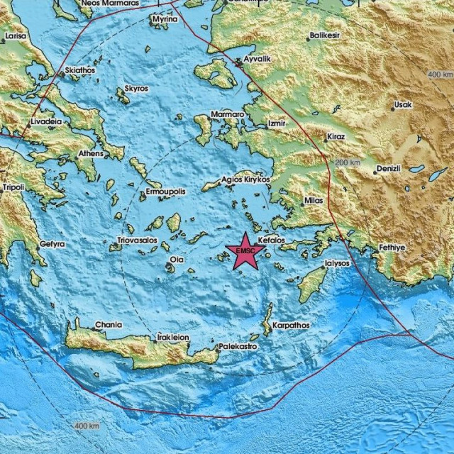 Σεισμός 3,3 Ρίχτερ μεταξύ Αστυπάλαιας και Κω