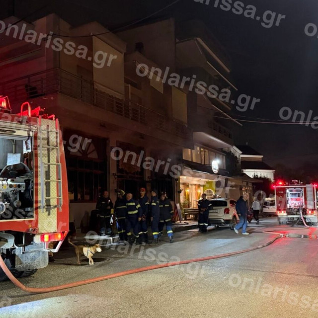 Λάρισα: Φωτιά σε γνωστή ταβέρνα - Μεγάλη κινητοποίηση της Πυροσβεστικής
