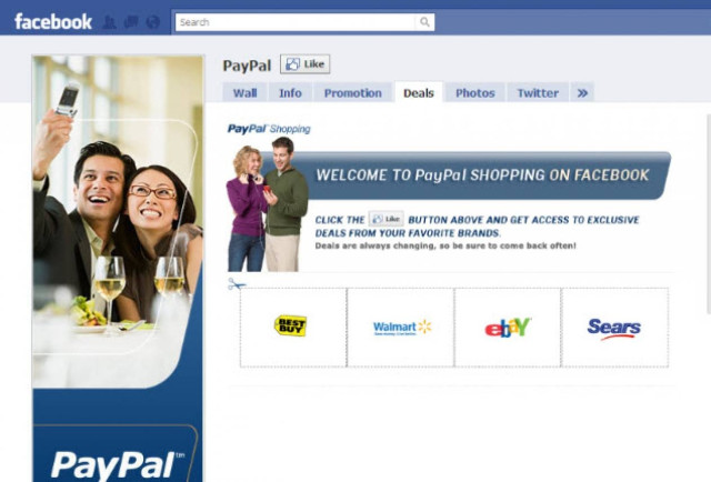 Συνεργασία PayPal-Facebook