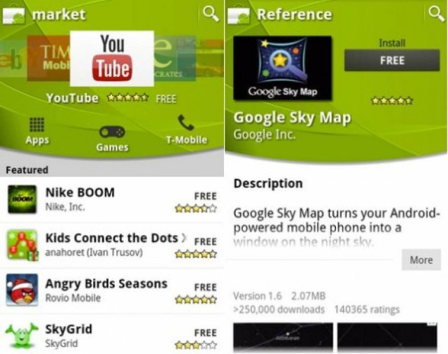 Ανανεώθηκε το Android Market