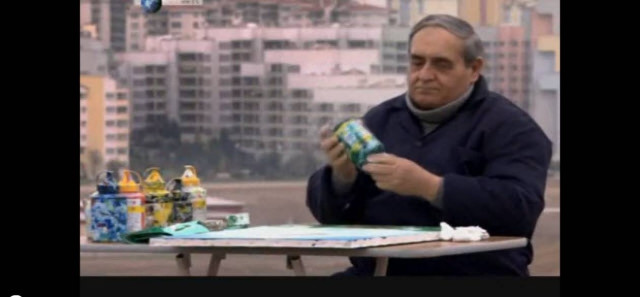 Τυφλός ζωγράφος "βλέπει" με τα δάχτυλα