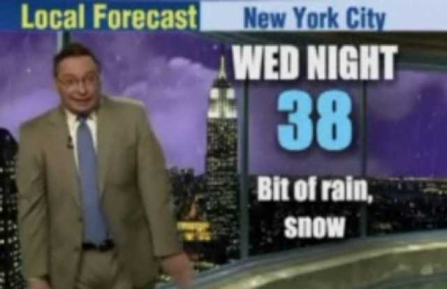 Παρουσιαστής καιρού σε παροξυσμό!