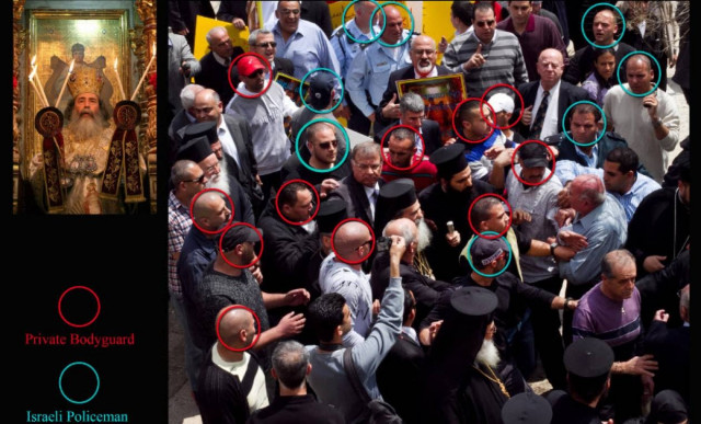 Με σωματοφύλακες κυκλοφορεί ο Πατριάρχης στα Ιεροσόλυμα