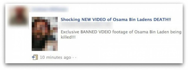 Ιός στο facebook ο Μπιν Λάντεν!