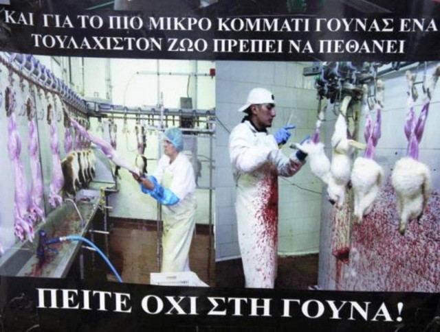 Διαμαρτυρία κατά του εμπορίου γούνας