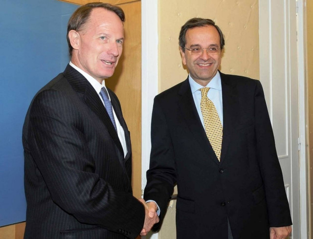 Συνάντηση Σαμαρά-Κλίντον στην οικία του αμερικανού πρέσβη