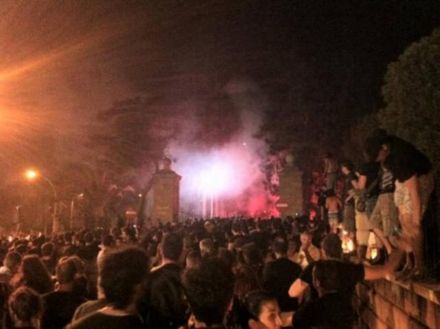 Πρωτοφανή επεισόδια στη Λευκωσία