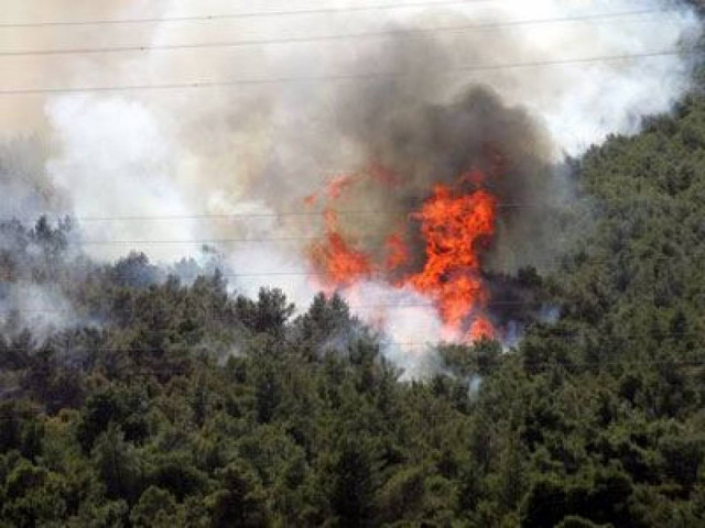 Πυρκαγιά στο Νέο Περιβόλι Λάρισας
