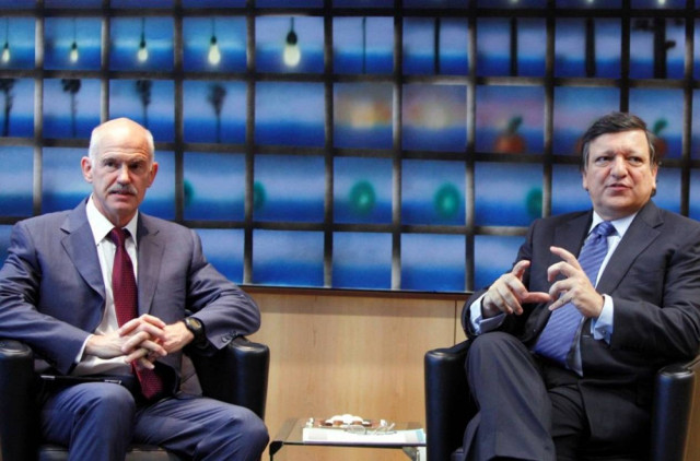 Ολοκληρώθηκε η συνάντηση Παπανδρέου - Μπαρόζο