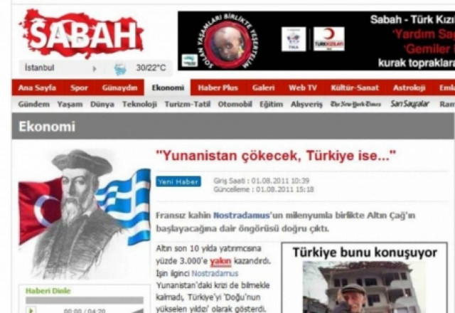 Ο Νοστράδαμος «προέβλεψε» το μέλλον Ελλάδας και Τουρκίας