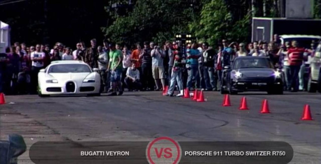 Bugatti Veyron εναντίον Porsche 911 Turbo